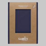 Простынь на резинке с наволочками Sarev NEW SLOW CITY хлопковый поплин lacivert 140х200+40, фото, фотография