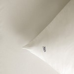 Простынь на резинке с наволочками Sarev NEW SLOW CITY хлопковый поплин ekru 160х200+40, фото, фотография