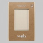 Простынь на резинке с наволочками Sarev NEW SLOW CITY хлопковый поплин ekru 160х200+40, фото, фотография