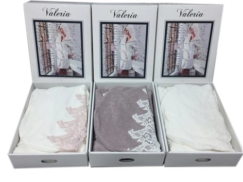 Халат женский Maison Dor VALERIA хлопковая махра кремовый M, фото, фотография