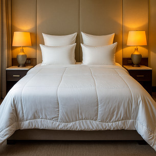 Одеяло Sofi De Marko HORECA №1 лебяжий пух/микрофибра белый 195х215