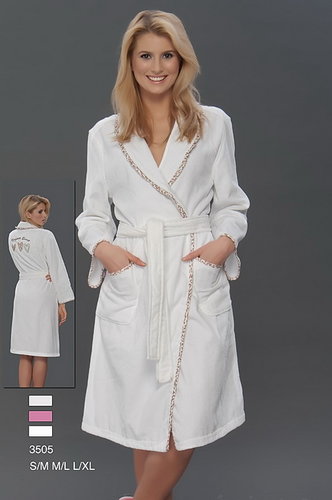 Халат Virginia Secret hlt3505-1 Белый S/M, M/L, L/XL, фото, фотография