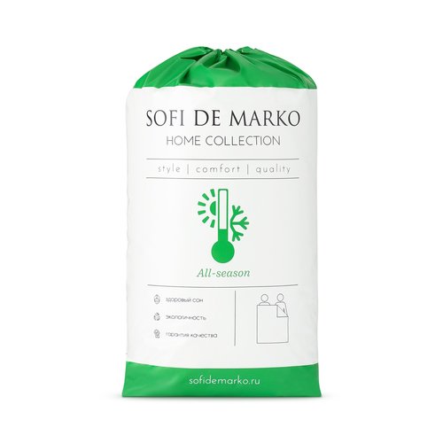 Одеяло Sofi De Marko BASIC ВСЕСЕЗОН эковолокно/микрофибра 195х215, фото, фотография