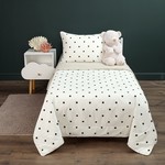 Детское постельное белье без пододеяльника с одеялом Sofi De Marko ГОРОШЕК хлопковый сатин 1,5 спальный, фото, фотография