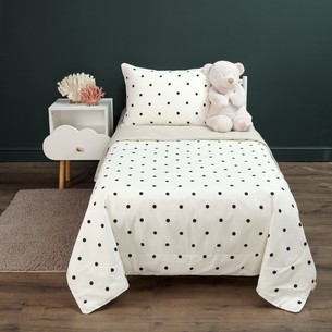 Детское постельное белье без пододеяльника с одеялом Sofi De Marko ГОРОШЕК хлопковый сатин 1,5 спальный