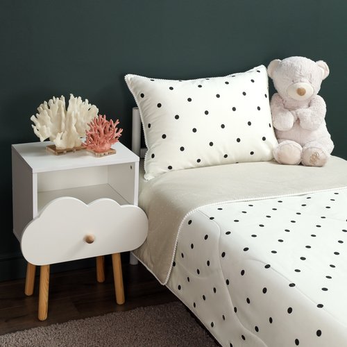 Детское постельное белье без пододеяльника с одеялом Sofi De Marko ГОРОШЕК хлопковый сатин 1,5 спальный, фото, фотография