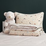 Детское постельное белье без пододеяльника с одеялом Sofi De Marko ЗВЕРЯТА хлопковый сатин 1,5 спальный, фото, фотография