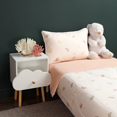 Детское постельное белье без пододеяльника с одеялом Sofi De Marko КОТЯТА хлопковый сатин 1,5 спальный, фото, фотография