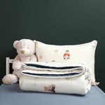 Детское постельное белье без пододеяльника с одеялом Sofi De Marko МИШКА хлопковый сатин 1,5 спальный, фото, фотография