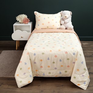 Детское постельное белье без пододеяльника с одеялом Sofi De Marko ТЫКОВКИ хлопковый сатин 1,5 спальный