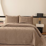 Покрывало Sofi De Marko ТАИРА велюр вискоза бежевый 240х260, фото, фотография