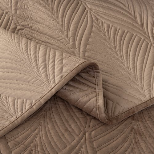 Покрывало Sofi De Marko ТАИРА велюр вискоза бежевый 240х260, фото, фотография