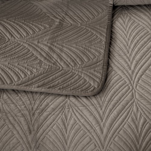 Покрывало Sofi De Marko ТАИРА велюр вискоза пепельный 240х260, фото, фотография