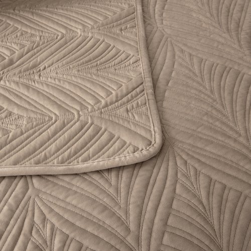 Покрывало Sofi De Marko ТАИРА велюр вискоза светло-бежевый 240х260, фото, фотография