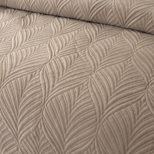 Покрывало Sofi De Marko ТАИРА велюр вискоза светло-бежевый 240х260, фото, фотография