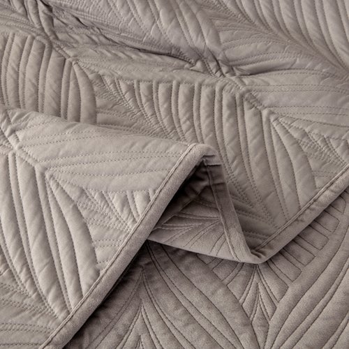 Покрывало Sofi De Marko ТАИРА велюр вискоза серый 240х260, фото, фотография