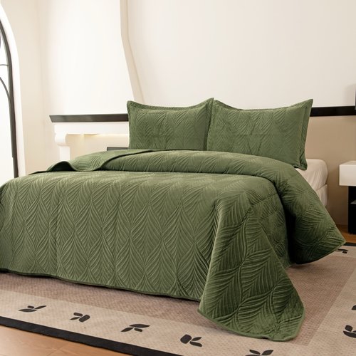 Покрывало Sofi De Marko ТАИРА велюр вискоза хаки 240х260, фото, фотография