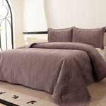 Покрывало Sofi De Marko ТАИРА велюр вискоза чайная роза 240х260, фото, фотография