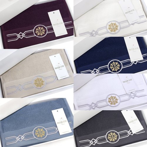 Подарочный набор полотенец-салфеток 30х50(4) Maison Dor ELEGANZE хлопковая махра баклажан, фото, фотография