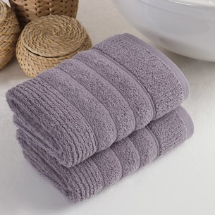 Подарочный набор полотенец для ванной 50х90(2) Meteor SICILYA хлопковая махра лавандовый