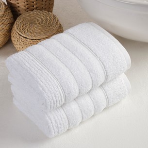 Подарочный набор полотенец для ванной 50х90(2) Meteor SICILYA хлопковая махра кремовый