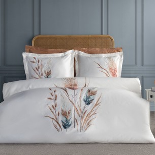 Постельное белье Dantela Vita BOHEM хлопковый сатин белый евро