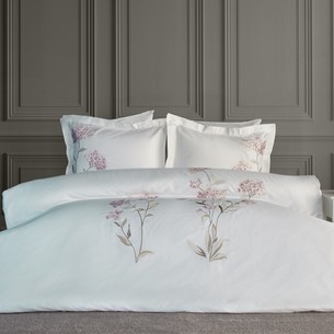 Постельное белье Dantela Vita LAVINYA хлопковый сатин пудровый евро