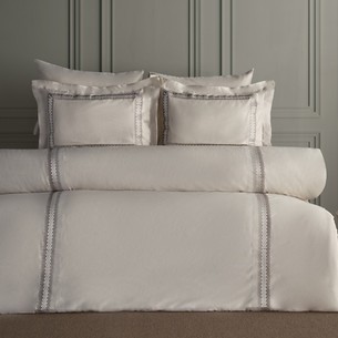 Постельное белье Dantela Vita MONTANA хлопковый сатин бежевый евро