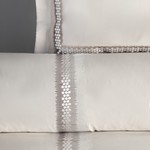 Постельное белье Dantela Vita MONTANA хлопковый сатин бежевый евро, фото, фотография