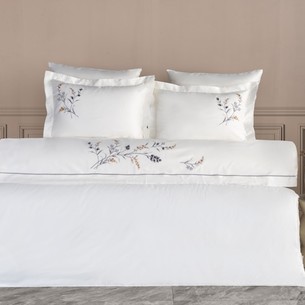 Постельное белье Dantela Vita SEMENTA хлопковый сатин антрацит евро