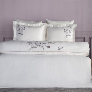 Постельное белье Dantela Vita SEMENTA хлопковый сатин баклажан евро