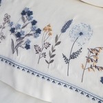 Постельное белье Dantela Vita VERIA хлопковый сатин синий евро, фото, фотография