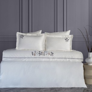 Постельное белье Dantela Vita VERIA хлопковый сатин антрацит евро