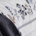 Постельное белье Dantela Vita VERIA хлопковый сатин антрацит евро, фото, фотография