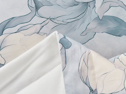 Постельное белье без пододеяльника с одеялом Sofi De Marko РЕНАТО хлопковый сатин V15 евро, фото, фотография