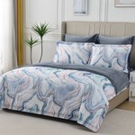 Постельное белье без пододеяльника с одеялом Sofi De Marko РЕНАТО хлопковый сатин V2 евро, фото, фотография