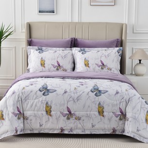 Постельное белье без пододеяльника с одеялом Sofi De Marko РЕНАТО хлопковый сатин V20 евро