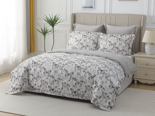 Постельное белье без пододеяльника с одеялом Sofi De Marko РЕНАТО хлопковый сатин V21 евро, фото, фотография