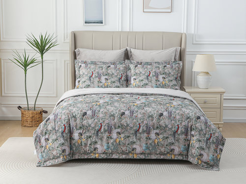 Постельное белье без пододеяльника с одеялом Sofi De Marko РЕНАТО хлопковый сатин V24 евро, фото, фотография