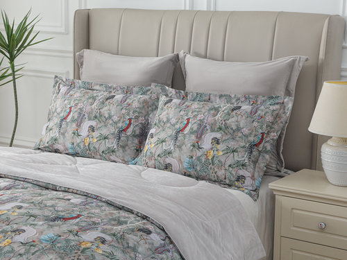 Постельное белье без пододеяльника с одеялом Sofi De Marko РЕНАТО хлопковый сатин V24 евро, фото, фотография