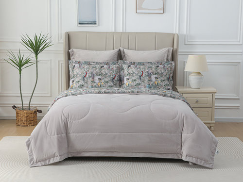 Постельное белье без пододеяльника с одеялом Sofi De Marko РЕНАТО хлопковый сатин V24 евро, фото, фотография