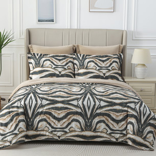 Постельное белье без пододеяльника с одеялом Sofi De Marko РЕНАТО хлопковый сатин V25 евро