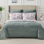 Постельное белье без пододеяльника с одеялом Sofi De Marko РЕНАТО хлопковый сатин V26 евро, фото, фотография