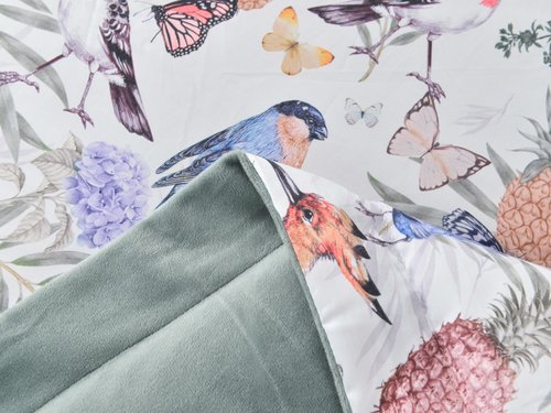 Постельное белье без пододеяльника с одеялом Sofi De Marko РЕНАТО хлопковый сатин V26 евро, фото, фотография