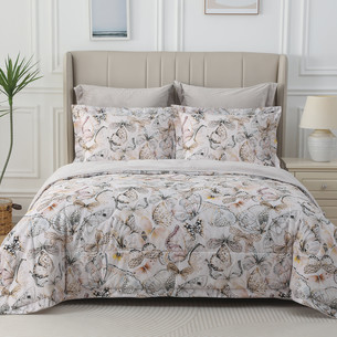 Постельное белье без пододеяльника с одеялом Sofi De Marko РЕНАТО хлопковый сатин V28 1,5 спальный