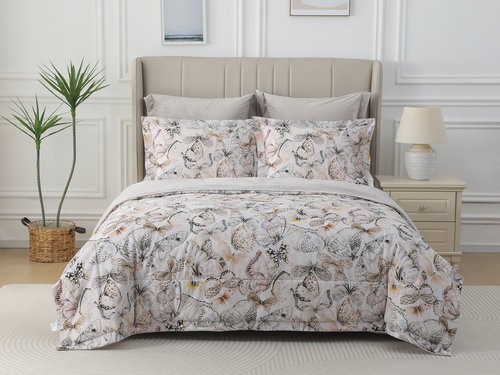 Постельное белье без пододеяльника с одеялом Sofi De Marko РЕНАТО хлопковый сатин V28 1,5 спальный, фото, фотография