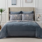 Постельное белье без пододеяльника с одеялом Sofi De Marko РЕНАТО хлопковый сатин V10 1,5 спальный, фото, фотография