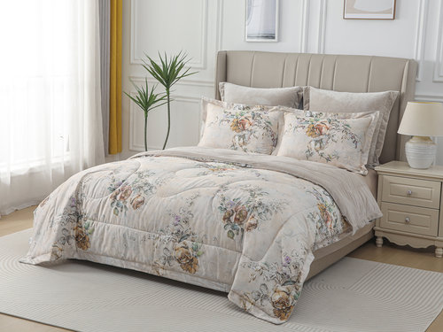 Постельное белье без пододеяльника с одеялом Sofi De Marko РЕНАТО хлопковый сатин V11 1,5 спальный, фото, фотография