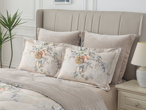 Постельное белье без пододеяльника с одеялом Sofi De Marko РЕНАТО хлопковый сатин V11 1,5 спальный, фото, фотография