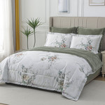 Постельное белье без пододеяльника с одеялом Sofi De Marko РЕНАТО хлопковый сатин V12 1,5 спальный, фото, фотография